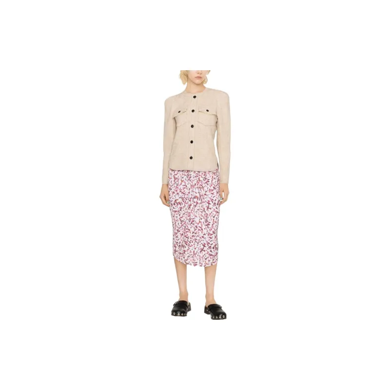 ISABEL MARANT ETOILE Shoulder Pads Crewneck Cardigan-1