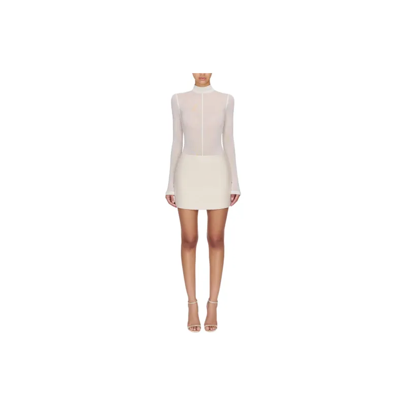 MONTSAND FW24 Ana Skirt Casual Short Skirts Women's White-1