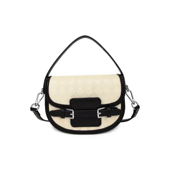 BGAY PU Shoulder Bag Handbag Crossbody Bag Regular Women's Black/White/Khaki/Black & White