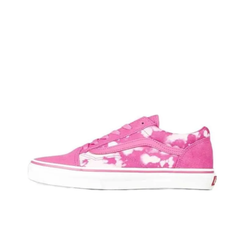 Vans Old Skool Abrasion Resistant Low Top Kids' Skateboarding Shoes Pink Teenagers-0