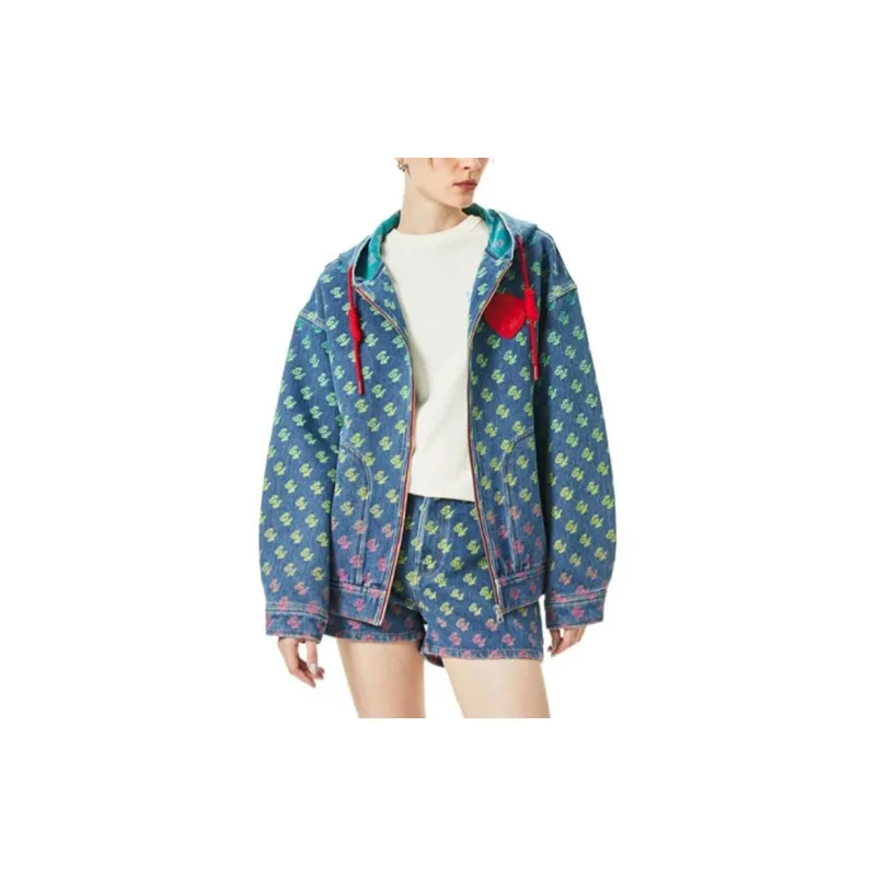 Ed Hardy SS24 Jackets Coats Women's Indigo-2