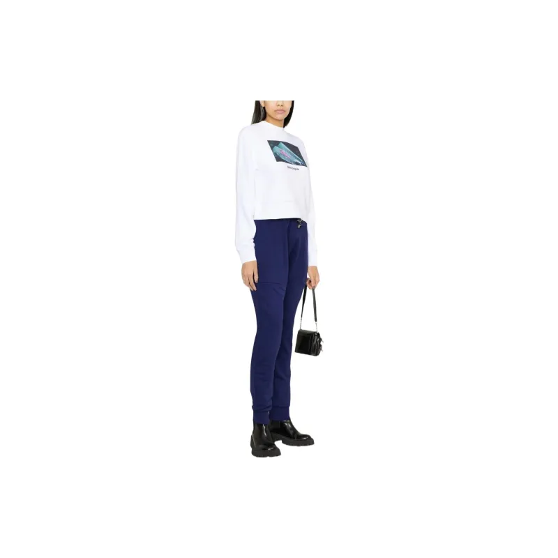 PALM ANGELS Graphic print Cropped Sweatshirt-2