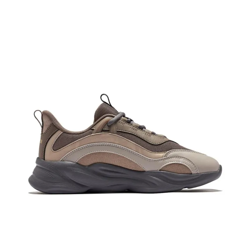 Erke Wei Yang Fall/Winter Edition Height Increasing Low Top Casual Shoes Men's Charcoal Taupe-1