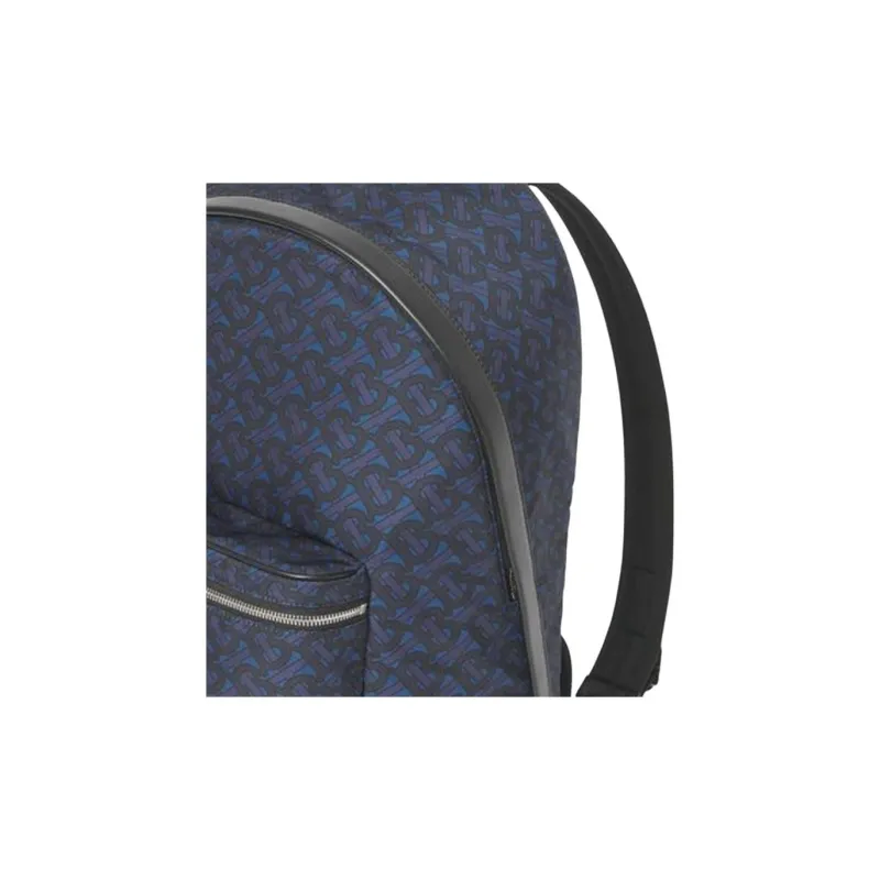 Burberry Cow Leather Backpack Men's Blue-3