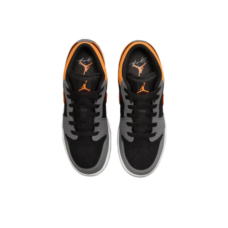 Jordan 1 Low SE Light Graphite Vivid Orange GS-3