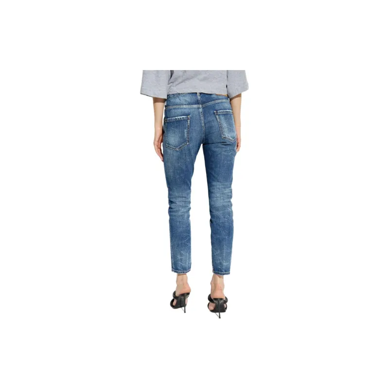 DSQUARED 2 Distressed Cropped Jeans-2