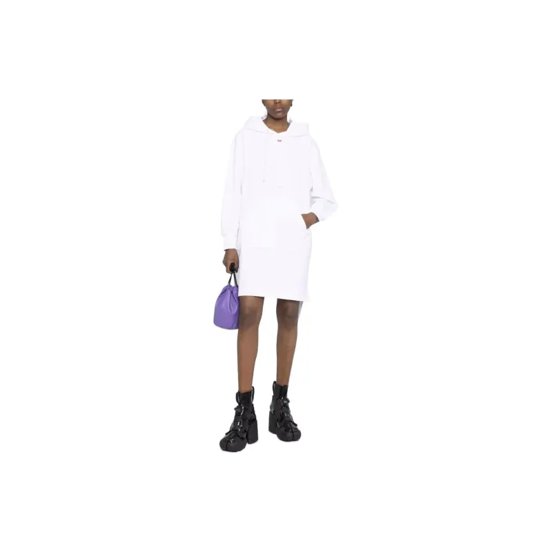 DIESEL Long-Sleeved Dresses Women's White-1