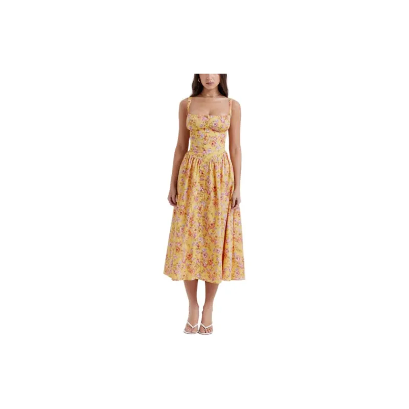 HOUSE OF CB Slip Dress Women's Yellow-2