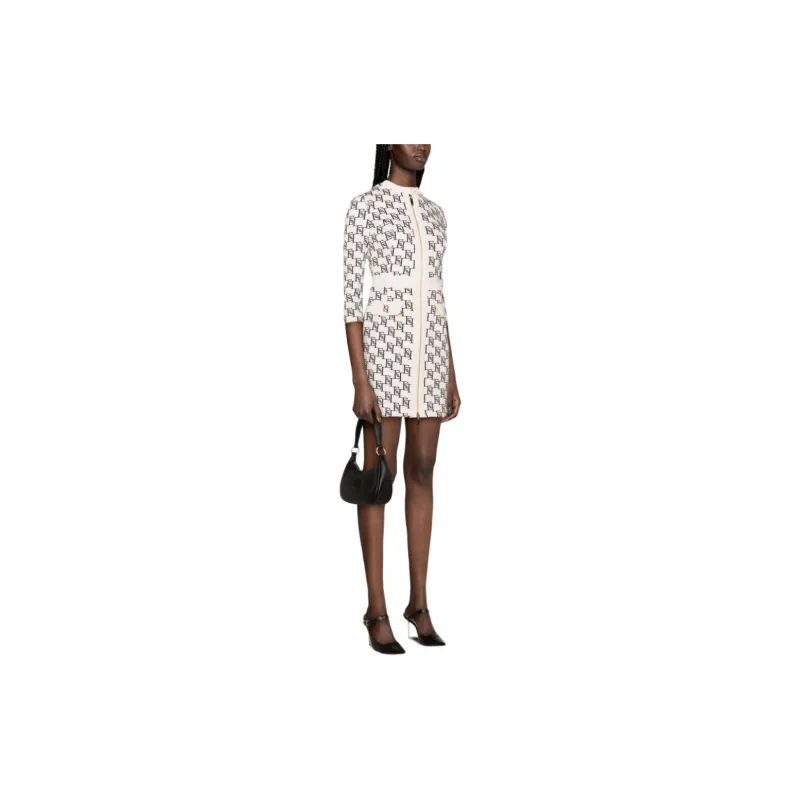 Elisabetta Franchi SS24 Long-Sleeved Dresses Women's White-3