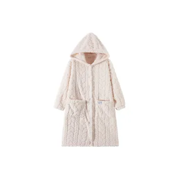 Qiao Ni Tong Pajama Robe Women's Apricot