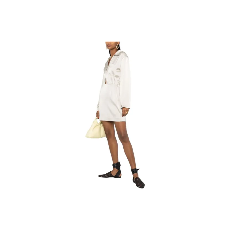 NANUSHKA Long Sleeved Dress Women's White-1