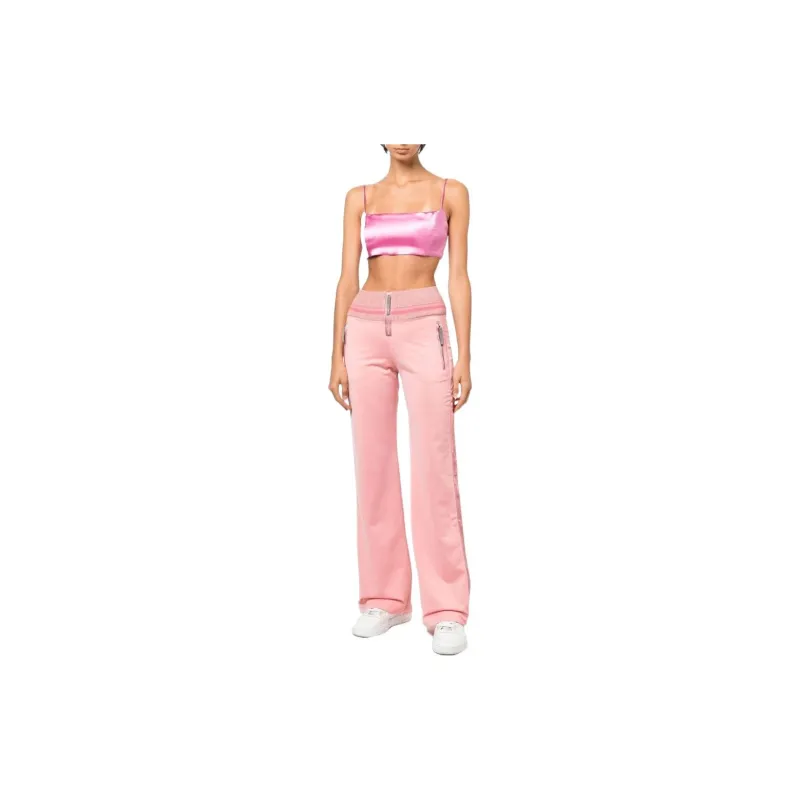 DIESEL Knitted Sweatpants Women's Pink-1