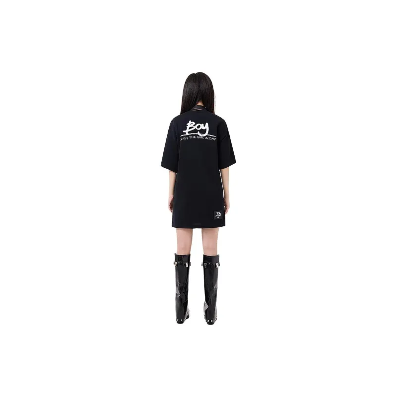 BOY BY BOY Short Sleeved Dresses Women's Black-1