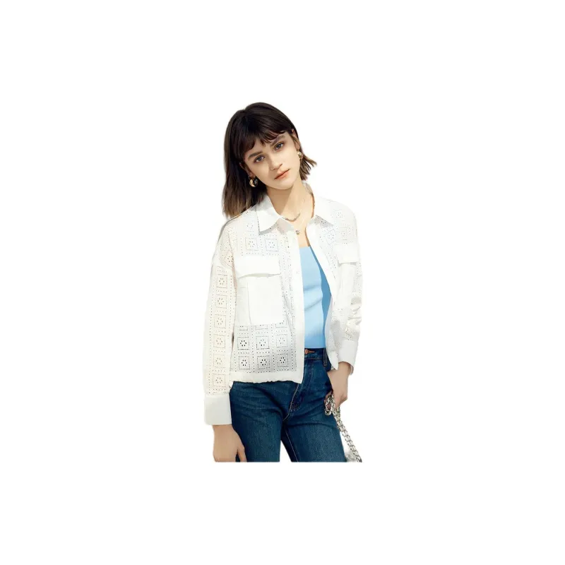 Yan Domain Jackets Coats Women's White-1