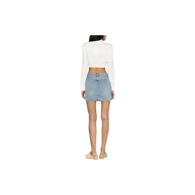 Petar Petrov Denim Short Skirts Women's Blue-3