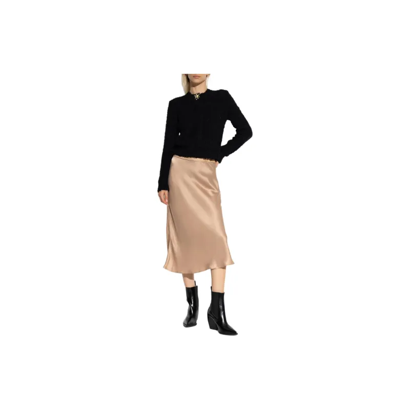 Blumarine Bias Cut Mid Rise Skirt-2