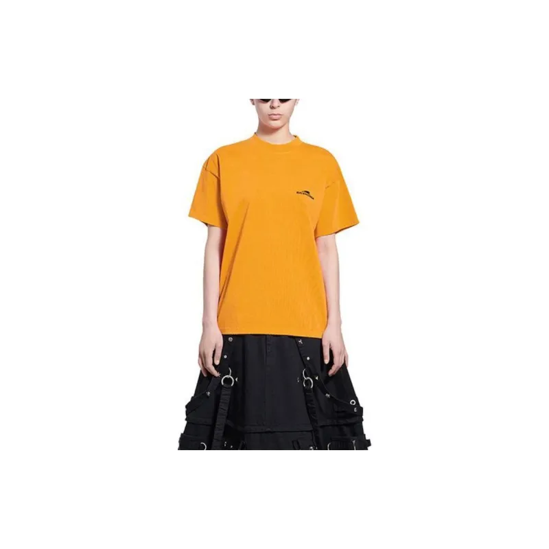Balenciaga SS22 T-Shirt Regular Fit Women's Orange-3