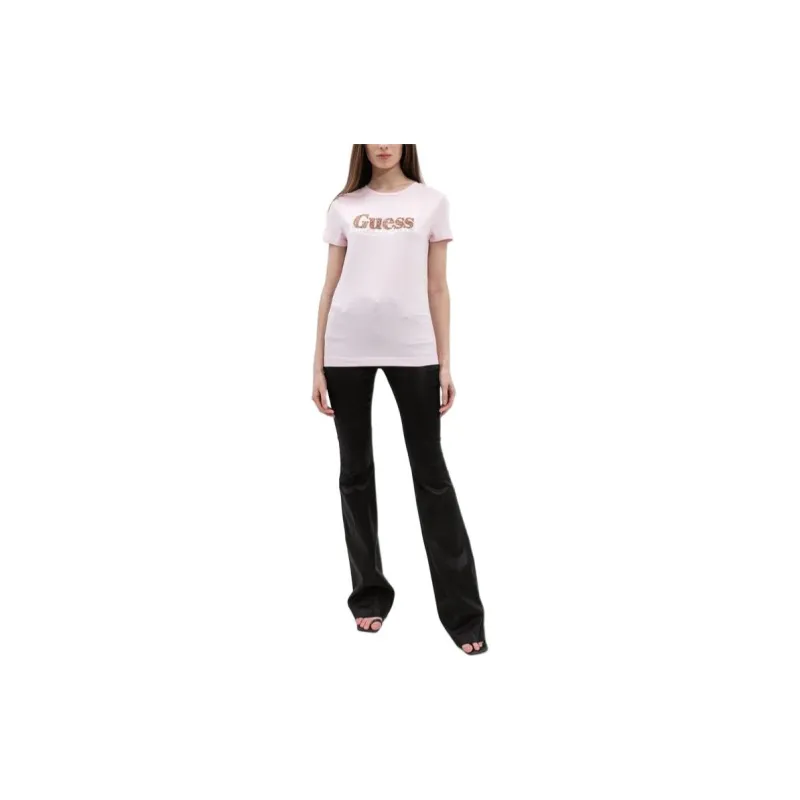 GUESS T-Shirts Women's Pink-1