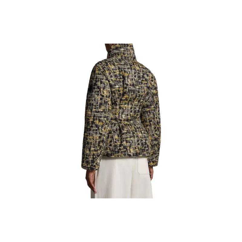 Moncler Down Jackets Women's Black Yellow-3