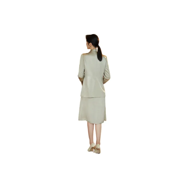 BBLLUUEE Business Suit Women's Jade Green-2