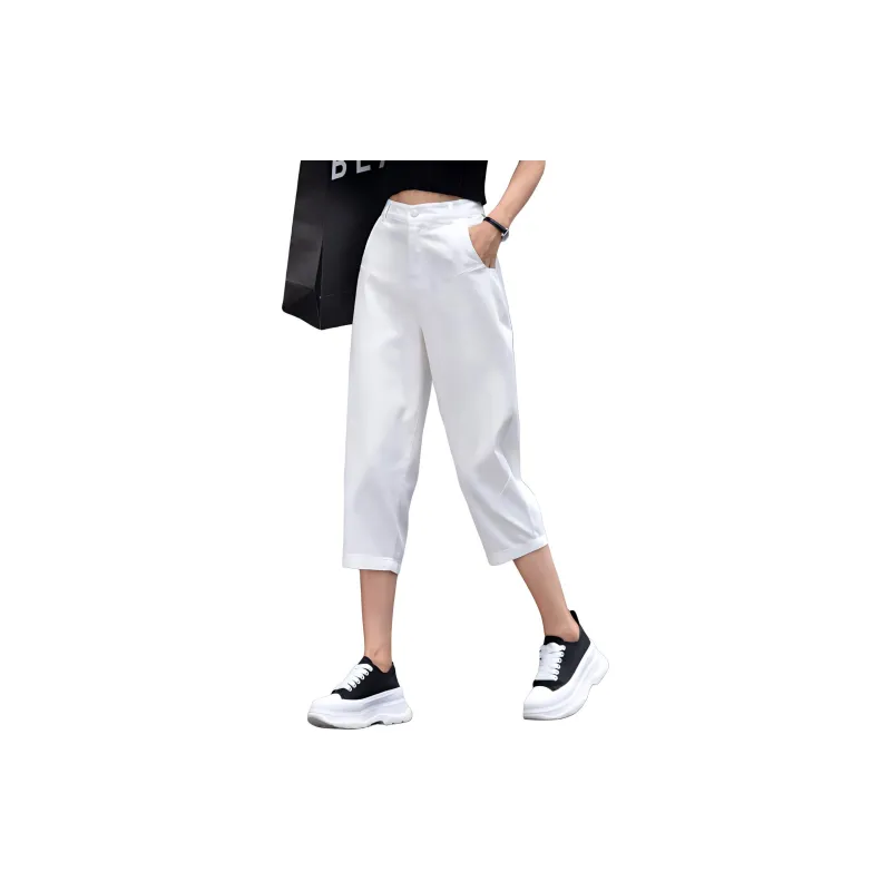 You Cow Me Pants Jeans Women's White-1