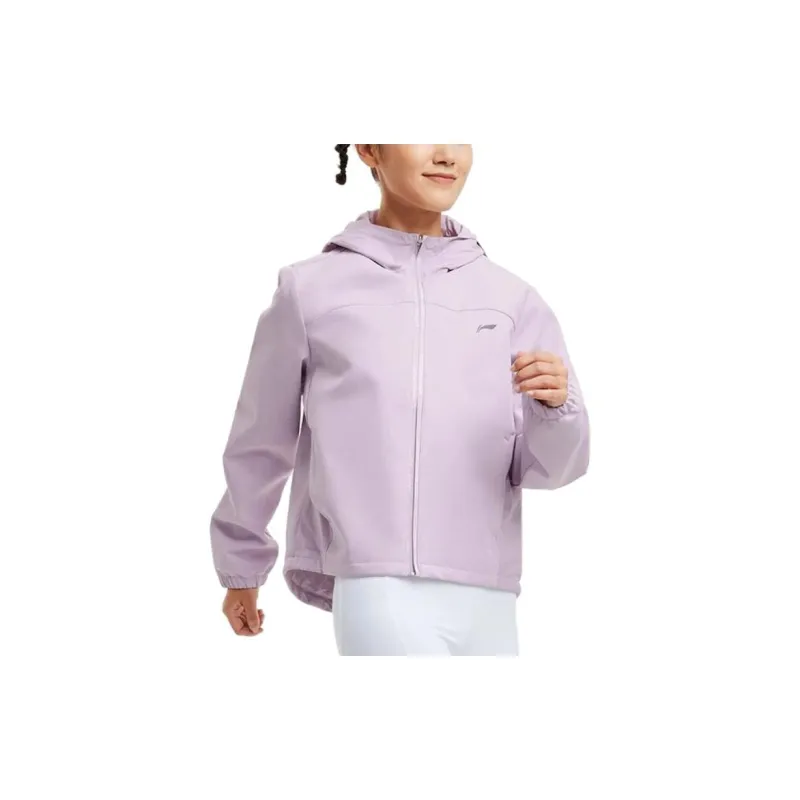 LINING Running Collection Trench Coats Women's Lotus Root Powders Purple-2