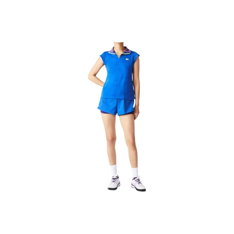 LACOSTE Polo Shirt Women's Blue-1