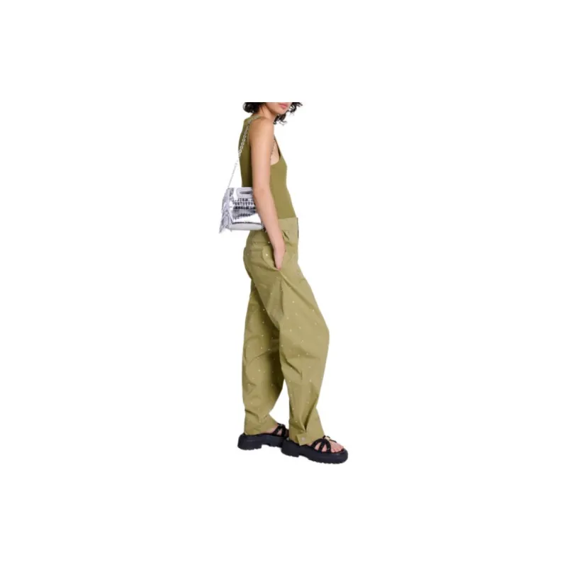 Maje Stud embellished Trousers-3