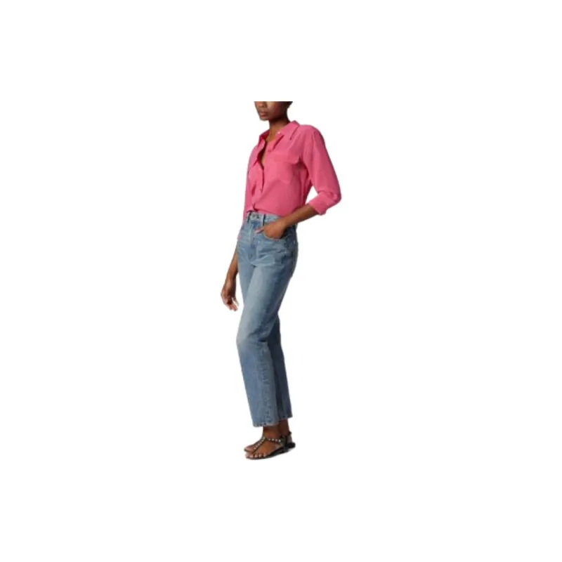 Equipment Flap pocket Silk Shirt-3