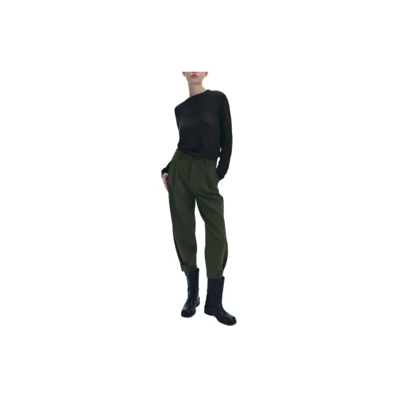 ZARA Casual Pants Women's Khaki-4