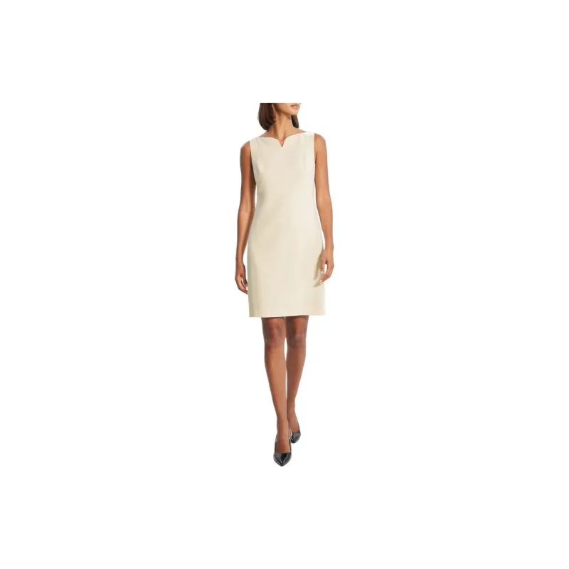 THEORY Sleeveless Dress Women's Ecru-2