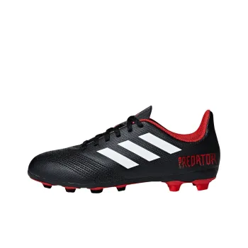 Adidas PREDATOR Series 18.4 FXG Low-Top Kids' Soccer Shoes Black Red Teenagers