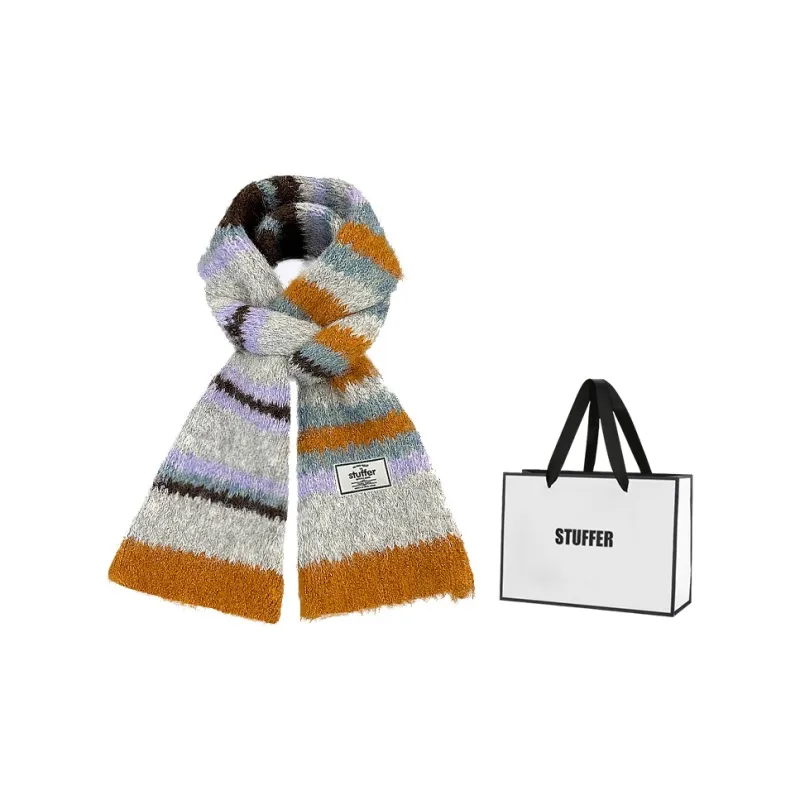 STUFFER Contains Wool Knit Scarves Unisex-8