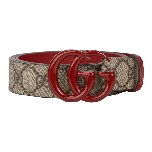 GUCCI Leather Belts Unisex Ebony