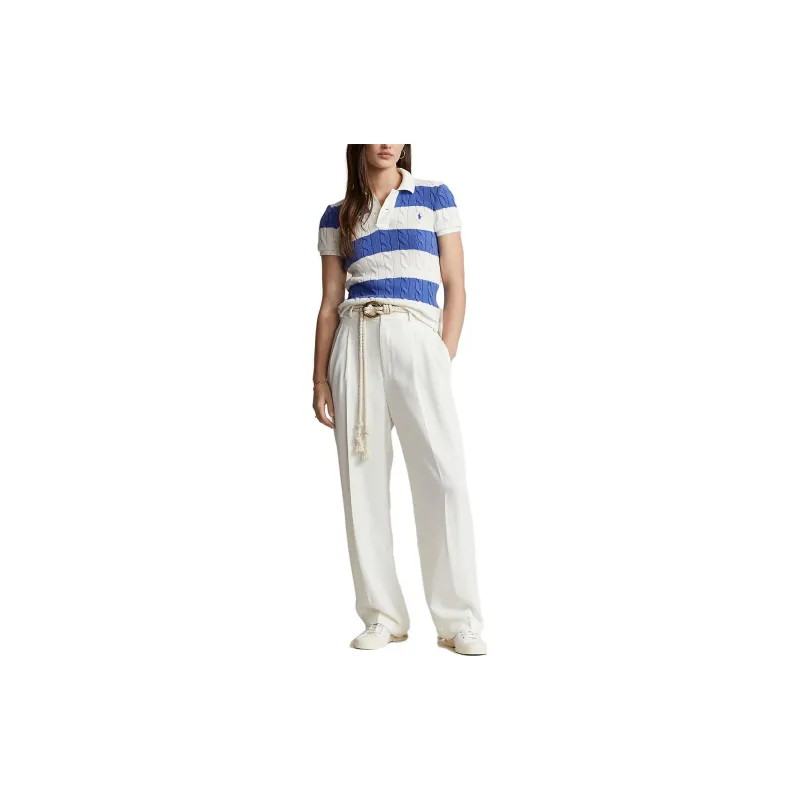 Polo Ralph Lauren Striped Cable knit Polo Top-1
