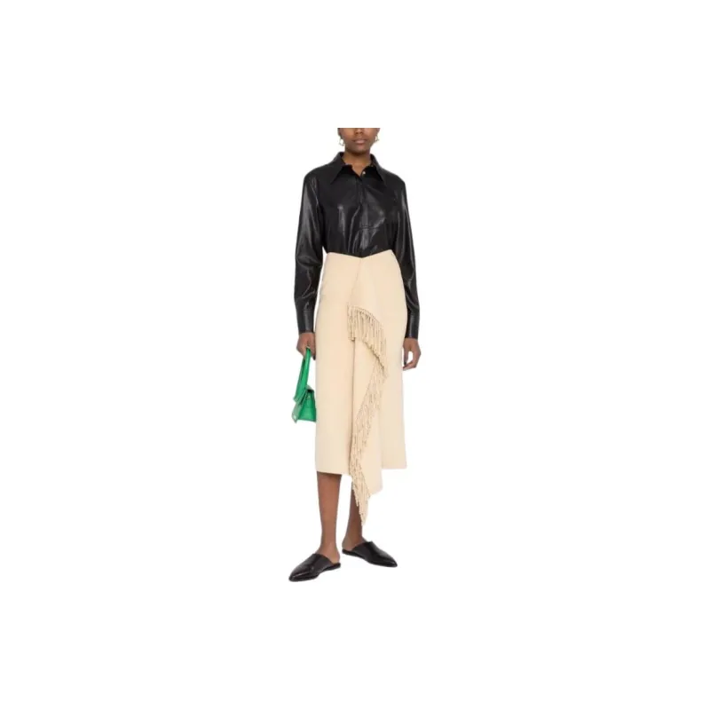 NANUSHKA Vegan leather Long sleeve Shirt-1