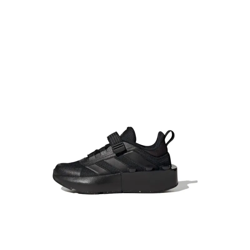 adidas Tech Runner  LEGO X  Little Kid 'Triple Black'-0