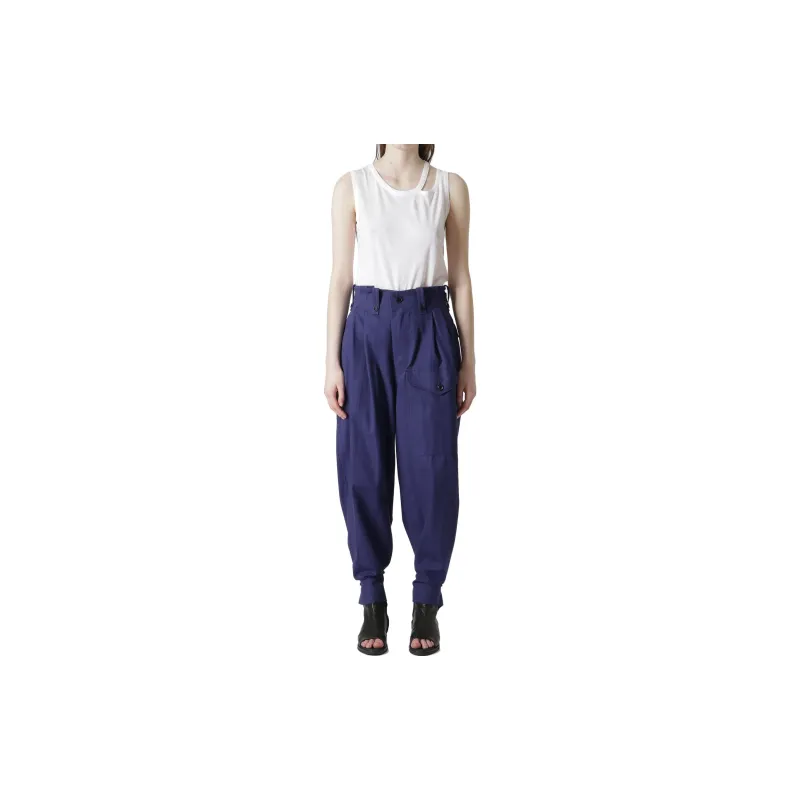 Yohji Yamamoto Casual Pants Women's Blue-2