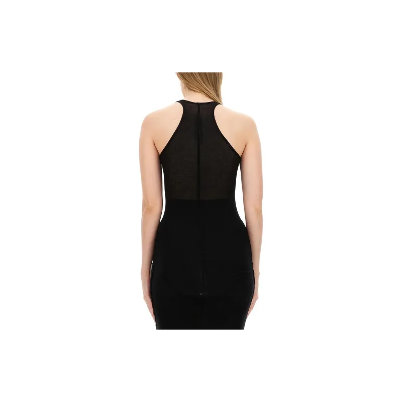 RICK OWENS Basic Fine ribbed Tank Top-3