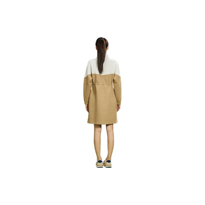 RAPIDO Long Sleeved Dresses Women's Beige-1
