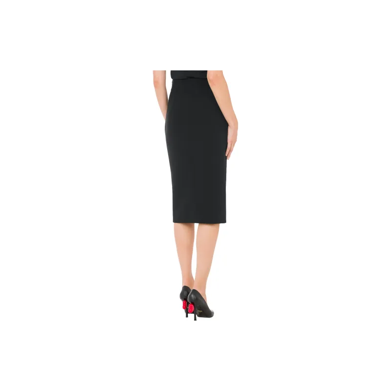 MOSCHINO Slit-Detailed Pencil Skirt-2