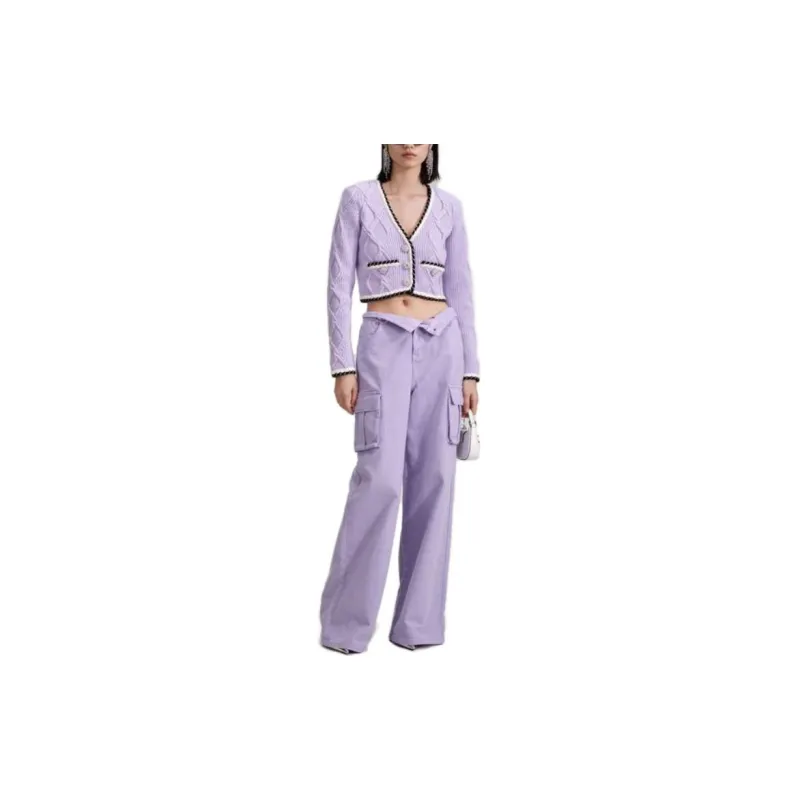 Self portrait Sweaters Women's Purple-1