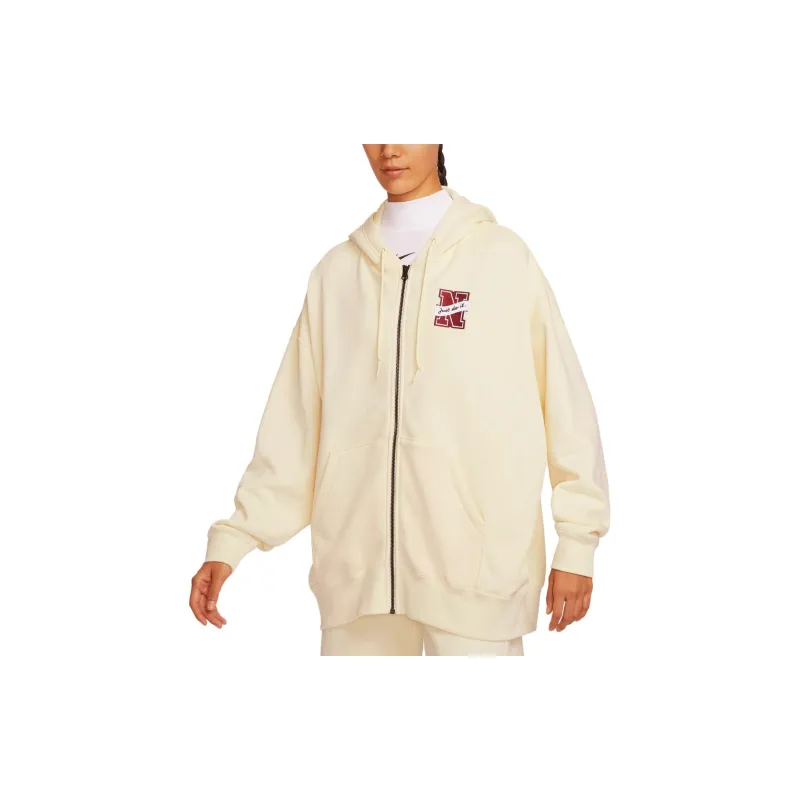 Nike Sportswear Essential Women's Fleece Jacket Beige-3