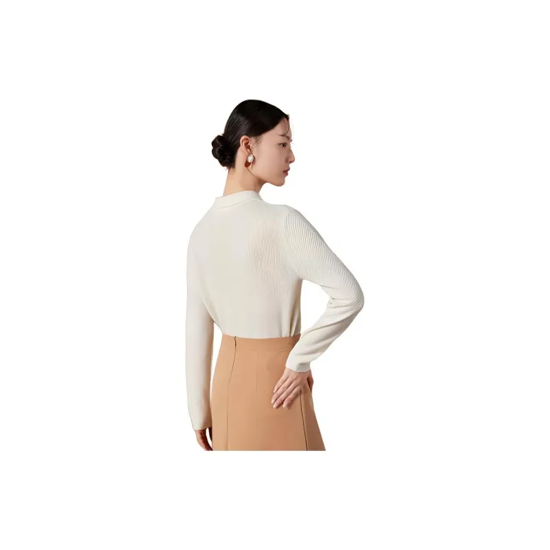 MIHUANG Cashmere Sweater Women's Raw White-1