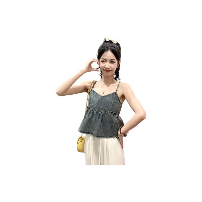 Tonlion Tank Top Women's Denim Blue-1