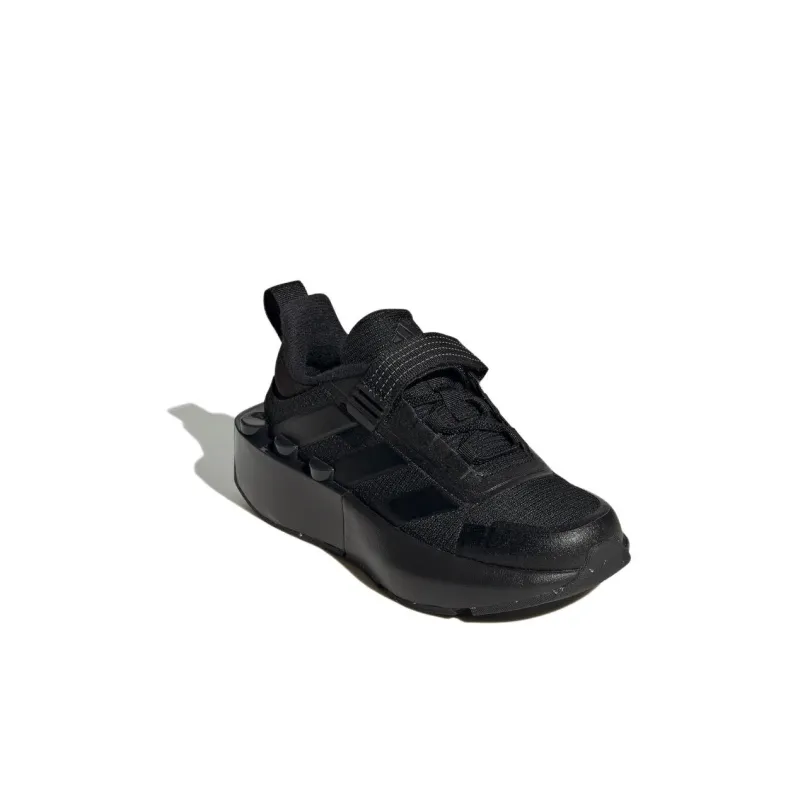 adidas Tech Runner  LEGO X  Little Kid 'Triple Black'-2