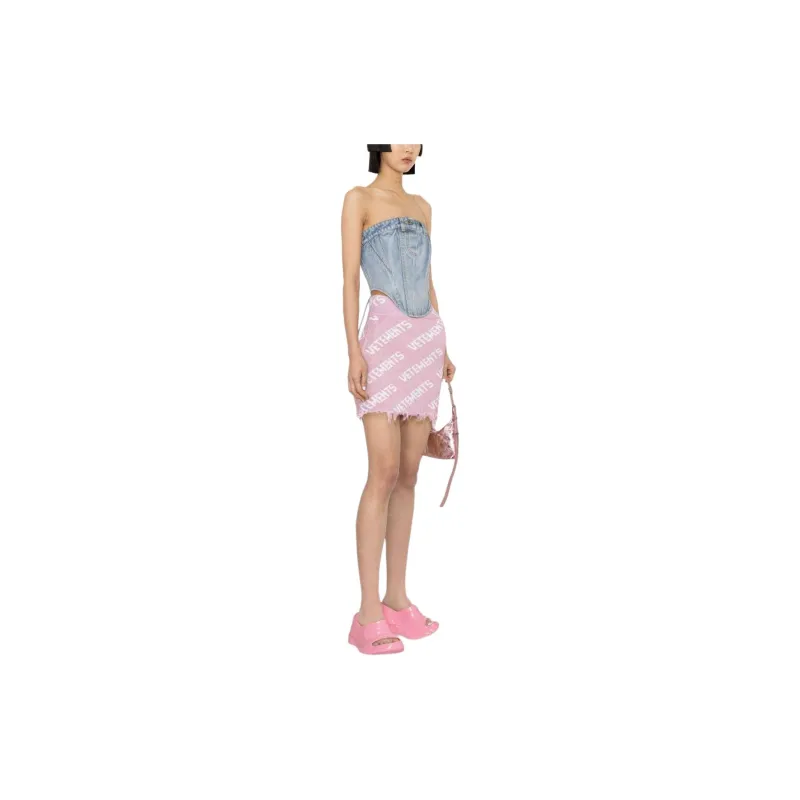 Vetements Sleeveless Denim Corset Top-3
