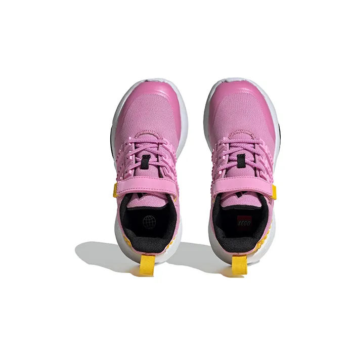 LEGO x Adidas Neo Racer TR21 Slip Resistant Low Top Kids' Running Shoes Pink Yellow Kids'-4