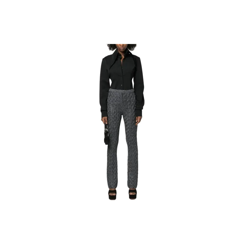 GUCCI Casual Pants Women's Silver-1