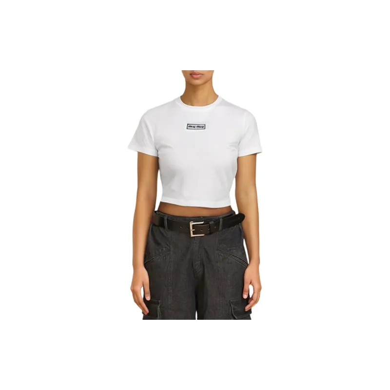 MIU MIU Regular T Shirt Women's White-2
